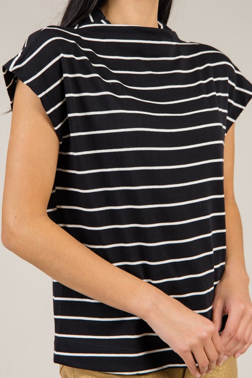 Angie Stripe Top, Black - 1217-73h.jpg