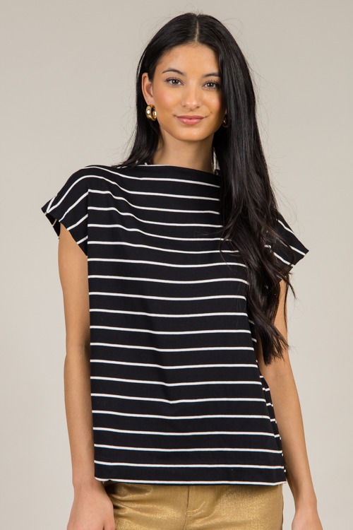 Angie Stripe Top, Black - 1217-75.jpg