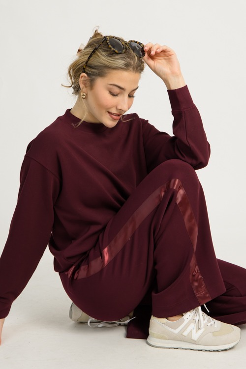 Satin Trim Modal Pants, Dk Cher - 1217-76p.jpg