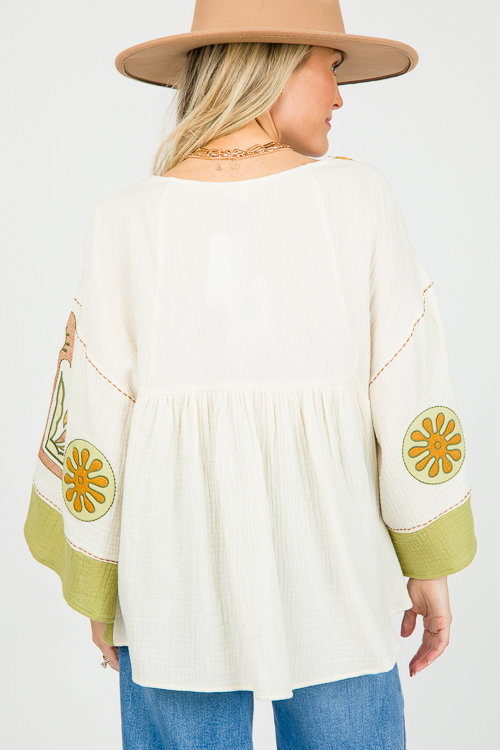 Eden Gauze Top Natural