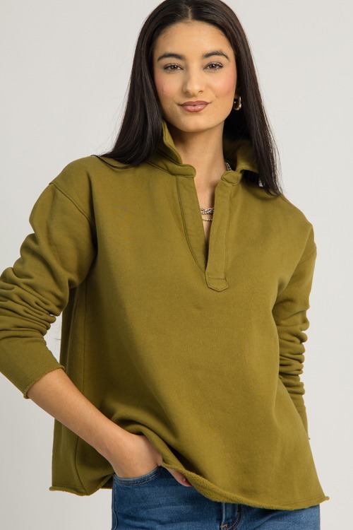 Collared Pullover Top, Camo Green - 1218-125.jpg