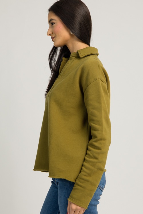 Collared Pullover Top, Camo Green - 1218-127.jpg