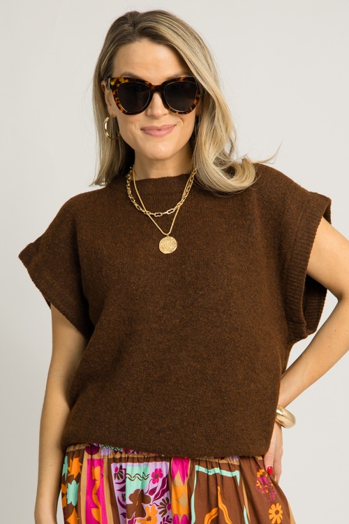 Miles Solid Sweater, Brown