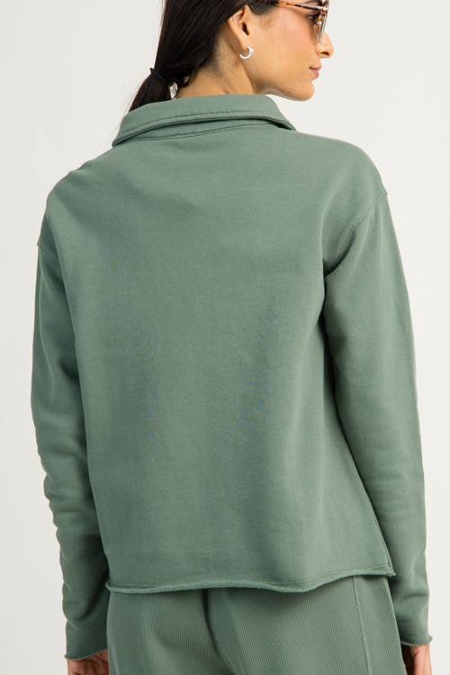 Collared Pullover Top, Pine - 1218-160.jpg