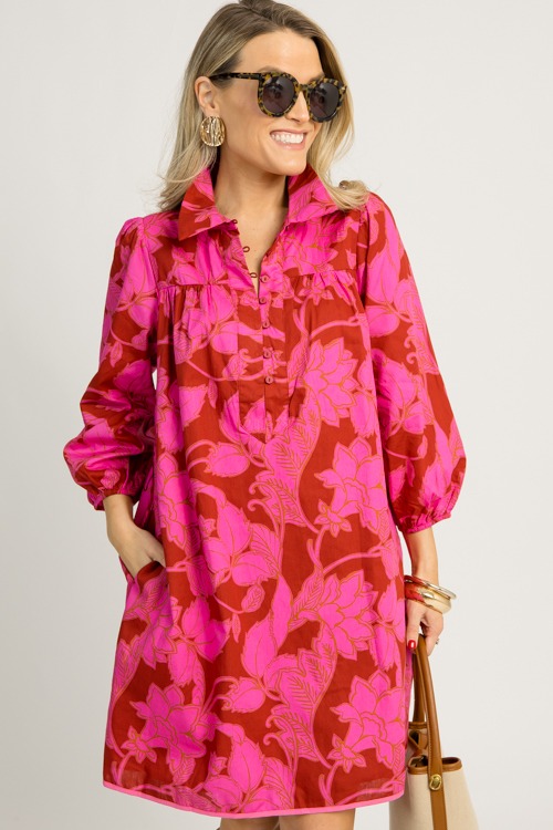 Raven Floral Dress, Burgundy Pink - 1218-32.jpg