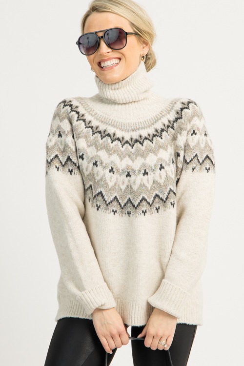Ava Fair Isle Sweater, Khaki - 1218-39.jpg