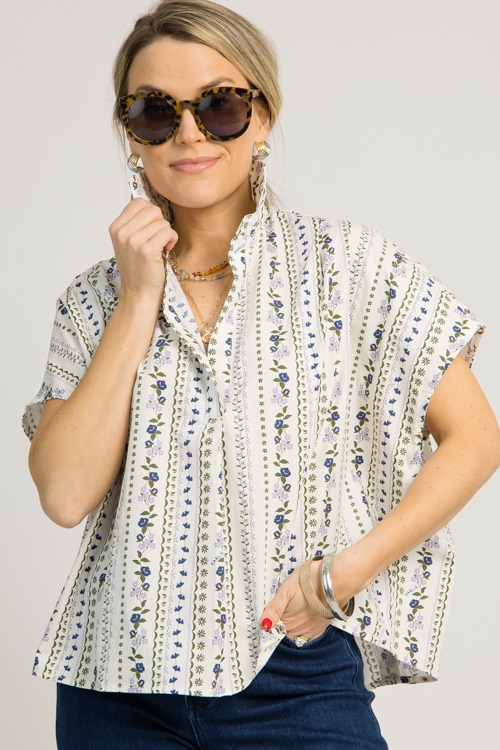 French Floral Collared Top - 1218-64p.jpg
