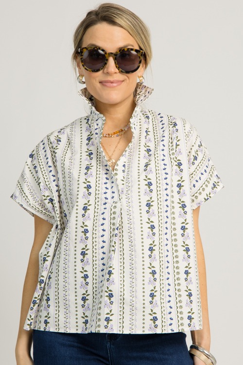 French Floral Collared Top - 1218-67.jpg