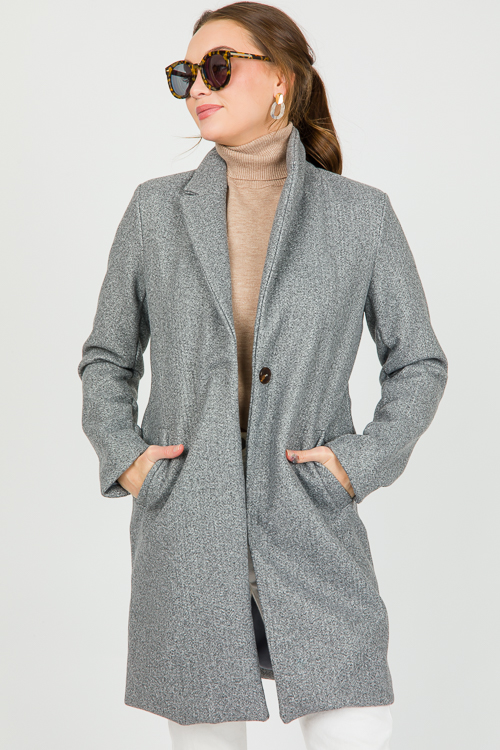 Keller Coat, Heather Grey