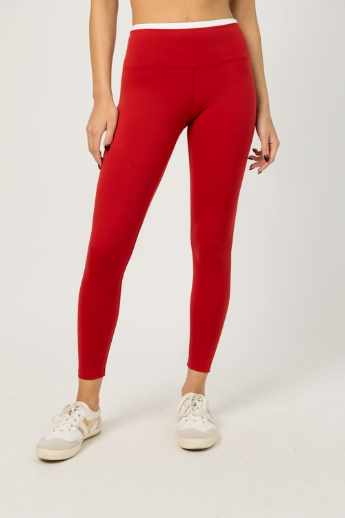 Contrast Trim Leggings, Cherry - 1219-107.jpg