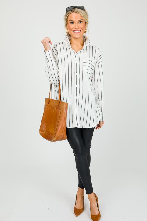 Diana Stripe Button Up