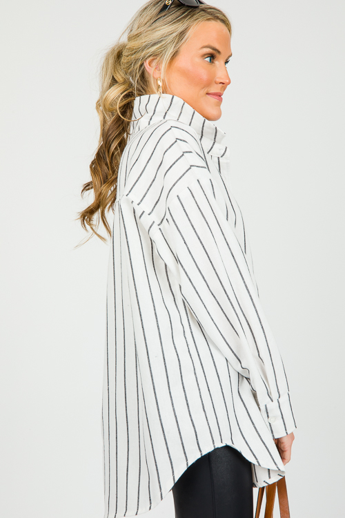 Diana Stripe Button Up