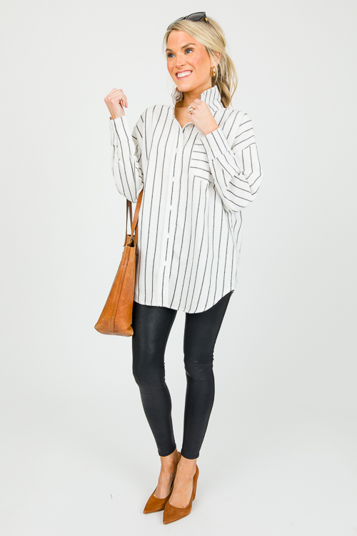 Diana Stripe Button Up