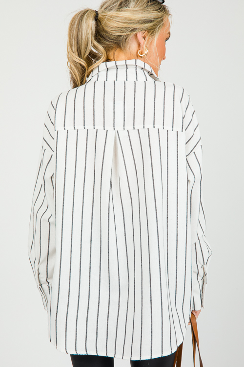 Diana Stripe Button Up