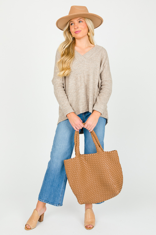 Tyler Sweater, Taupe