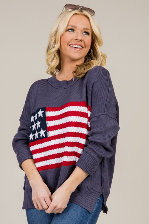 American Flag Sweater, Blue Grey - 1219-14h.jpg