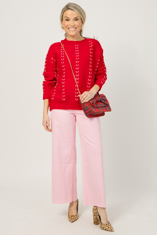 Raw Hem Wide Leg Pants, Pink - 1219-15.jpg