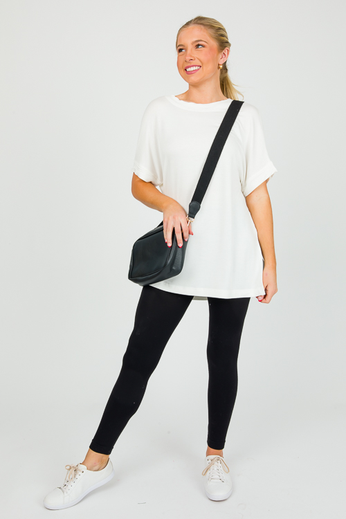 Dolman Tunic Tee, White