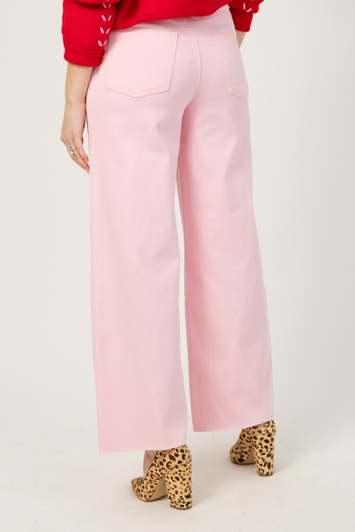 Raw Hem Wide Leg Pants, Pink - 1219-17H.jpg