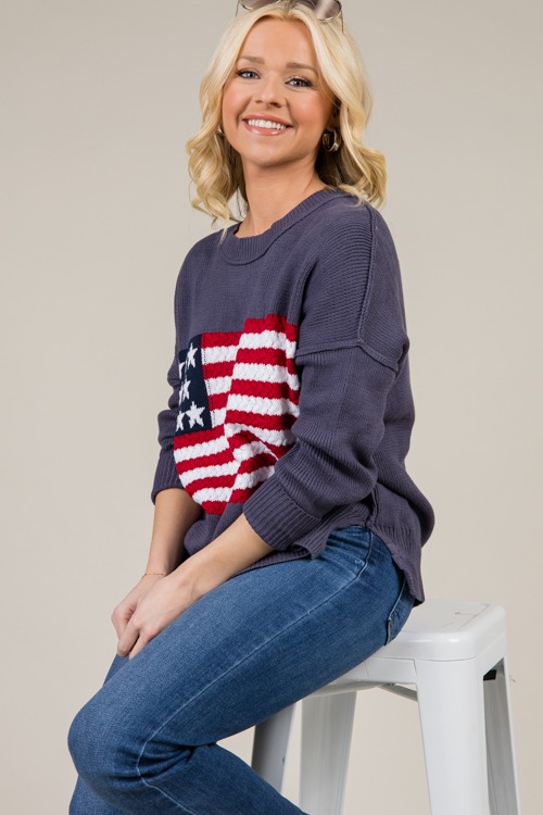 American Flag Sweater, Blue Grey - 1219-19.jpg