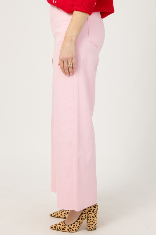 Raw Hem Wide Leg Pants, Pink - 1219-20.jpg
