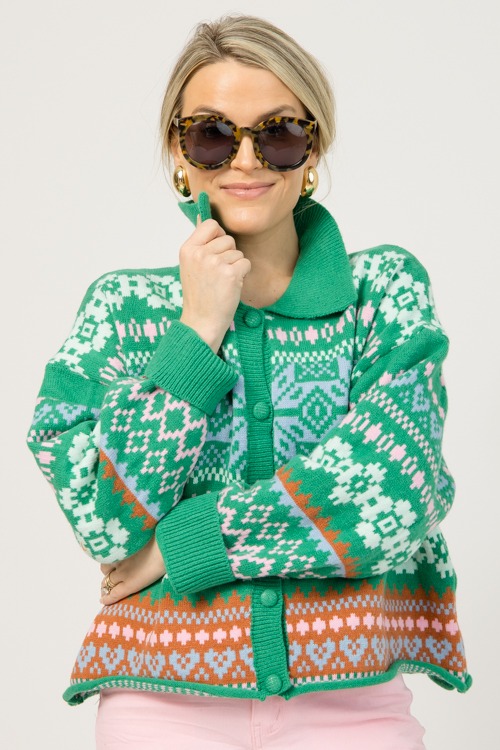 Cheery Button Sweater, Green Multi - 1219-22H.jpg