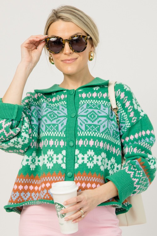 Cheery Button Sweater, Green Multi - 1219-23.jpg