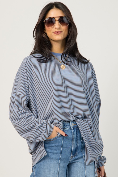 Cozy Fleece Pullover, Blue Stripe - 1219-48H.jpg