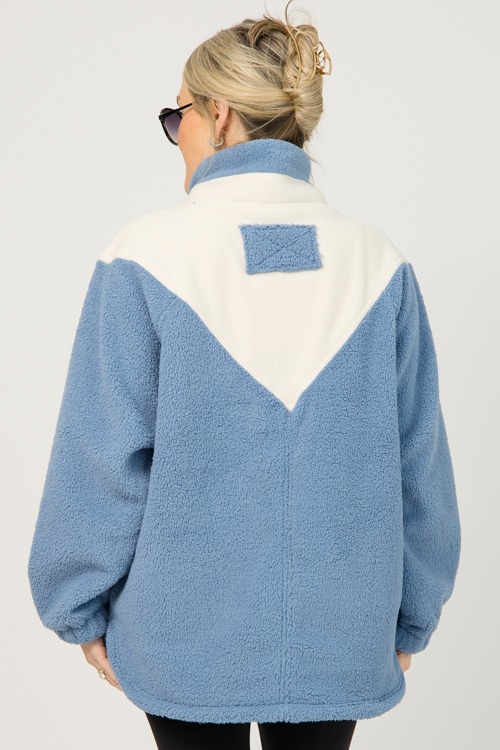 Colorblock Fleece Pullover, Denim - 1219-71.jpg