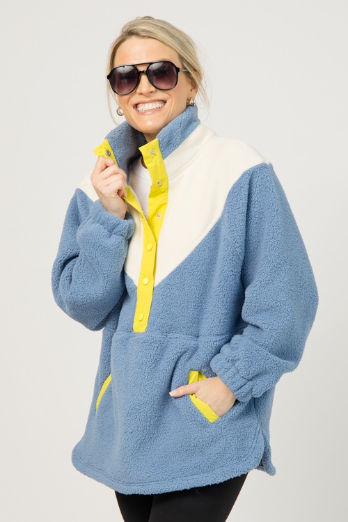 Colorblock Fleece Pullover, Denim - 1219-73.jpg
