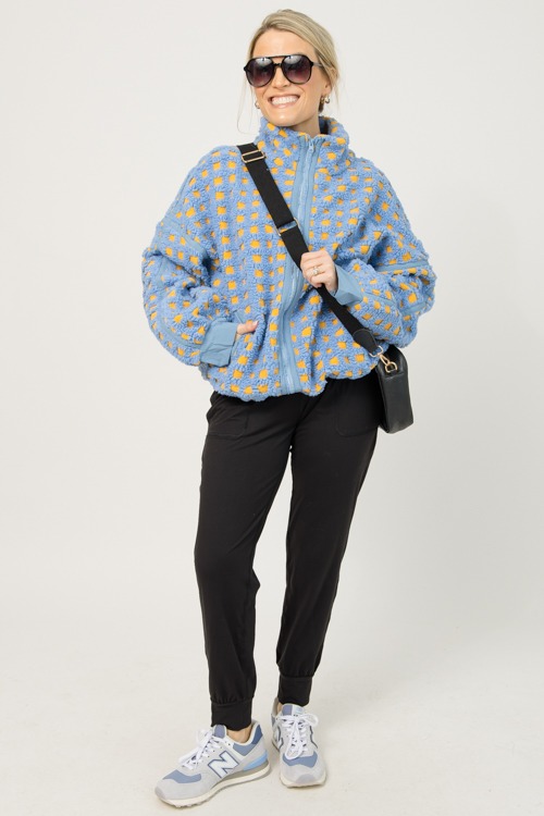 Textured Grid Jacket, Blue/Yellow - 1219-77.jpg