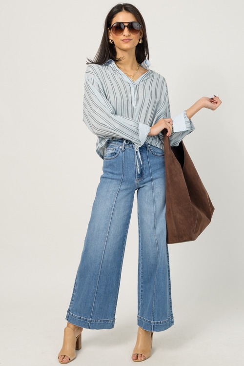 Draw Hem Stripe Shirt - 1219-95.jpg