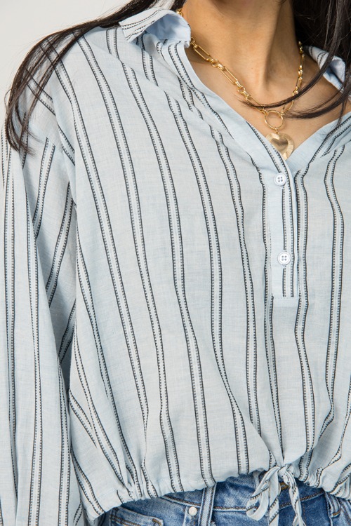 Draw Hem Stripe Shirt - 1219-98.jpg