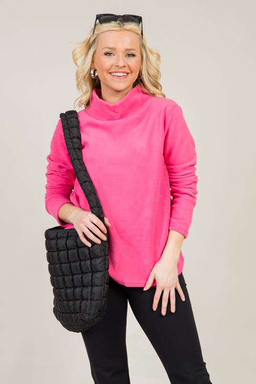 Fleece Mock Neck Pullover, Hot Pink - 1220-43.jpg