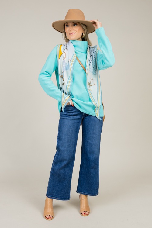 Fleece Mock Neck Pullover, Mint - 1220-51.jpg