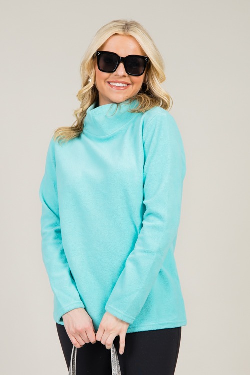 Fleece Mock Neck Pullover, Mint - 1220-53.jpg