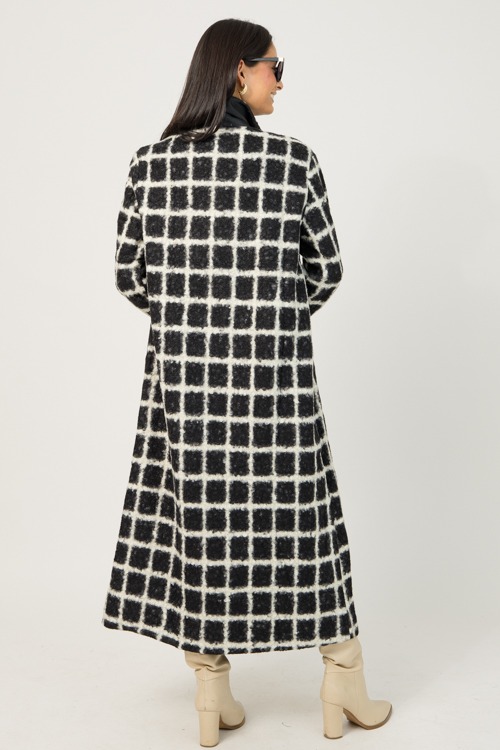Amber Checkered Coat, Black/White - 1222-4.jpg