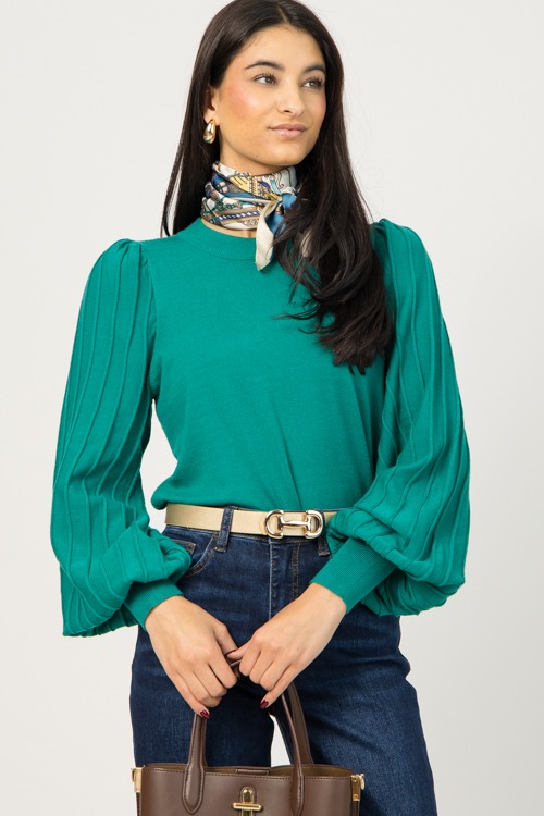 Nelly Silk Scarf, Blue  - 1222-45p.jpg