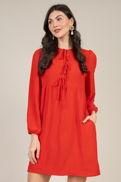 Danielle Babydoll Dress, Red - 1230-118.jpg