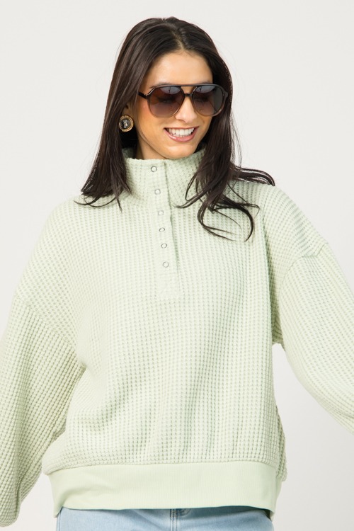 Waffle Knit Pullover, Sage - 1230-23h.jpg