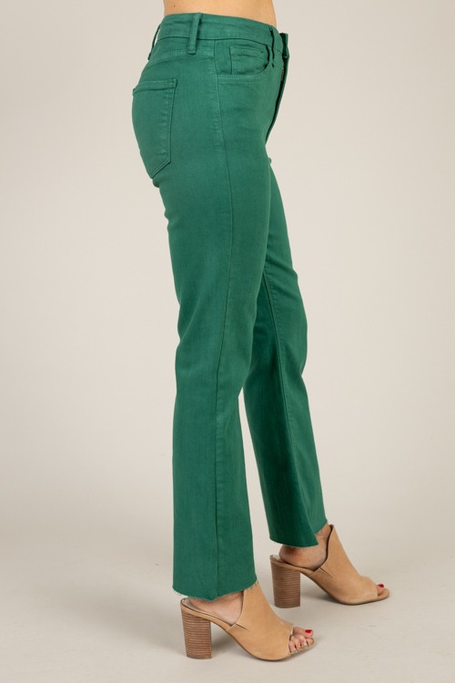 Raw Hem Crop Flares, Green - 1230-39.jpg