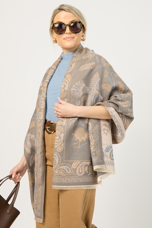 Raw Hem Wide Leg Pants, Pecan - 1230-70.jpg