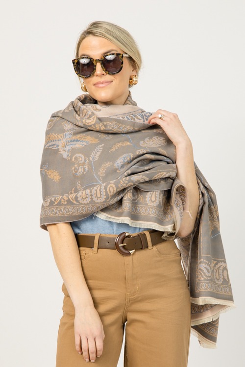 Raw Hem Wide Leg Pants, Pecan - 1230-71.jpg