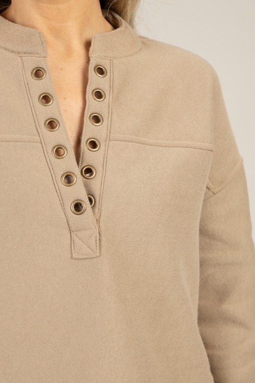 Grommet Pullover, Taupe - 1230-84h.jpg