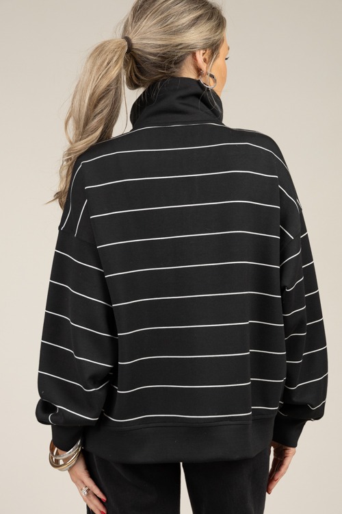 Modal Stripe Half Zip, Black - 1230-97.jpg