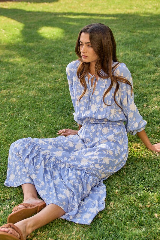 Carolina Floral Maxi, Blue