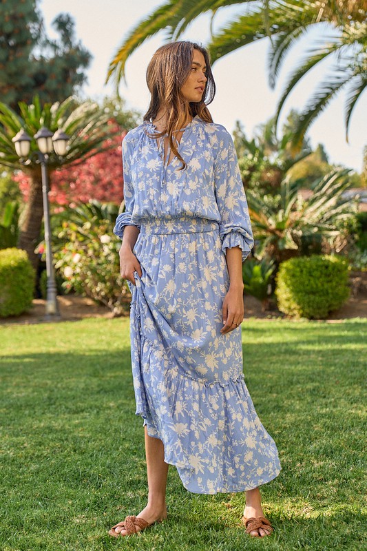 Carolina Floral Maxi, Blue