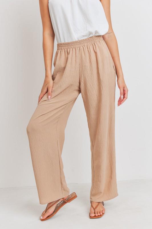 Khaki Pull-On Pants