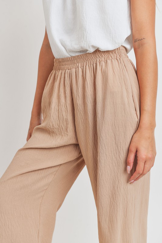 Khaki Pull-On Pants