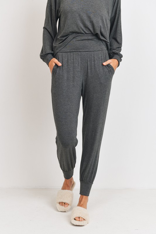 Knit Joggers, Charcoal